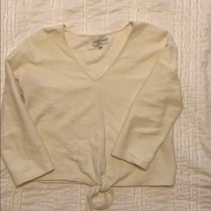 Madewell Tie Front Top